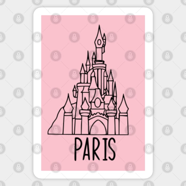 Paris Castle Sticker by NerdGeekJen